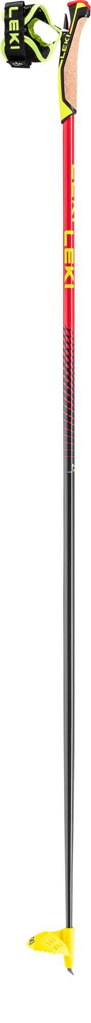 Leki Mezza Ultralite , naturalcarbon-bright red-neonyellow, 130 cm – obrázek 1