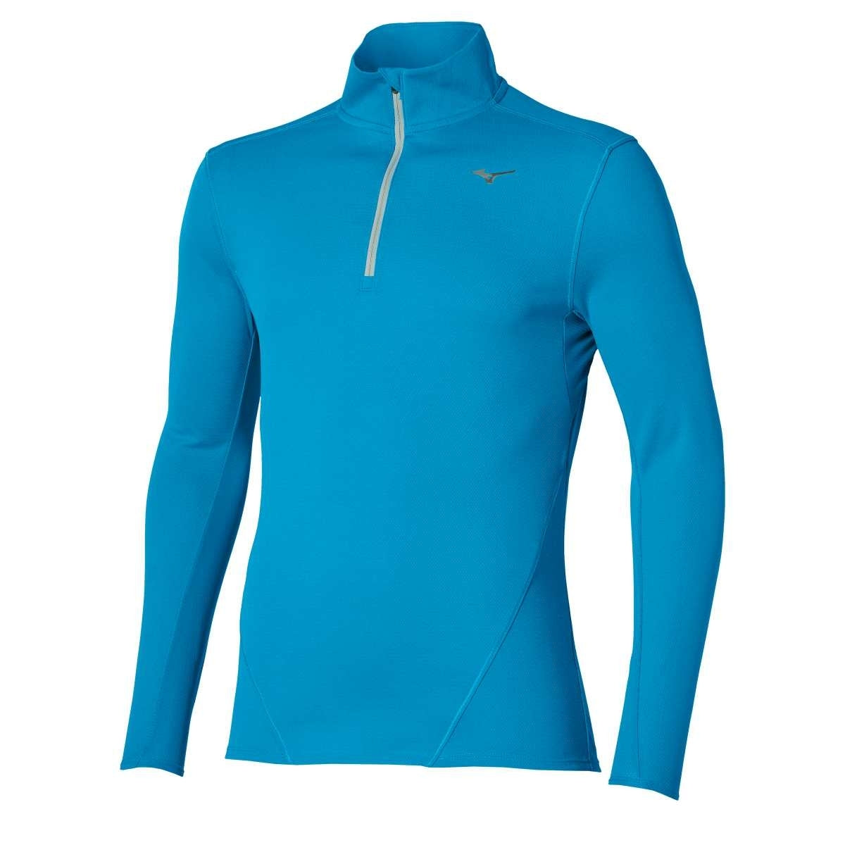 Mizuno Tech Thermal Charge Breath Thermo Half Zip Long Sleeve Tee / Blue Jewel / L – obrázek 1
