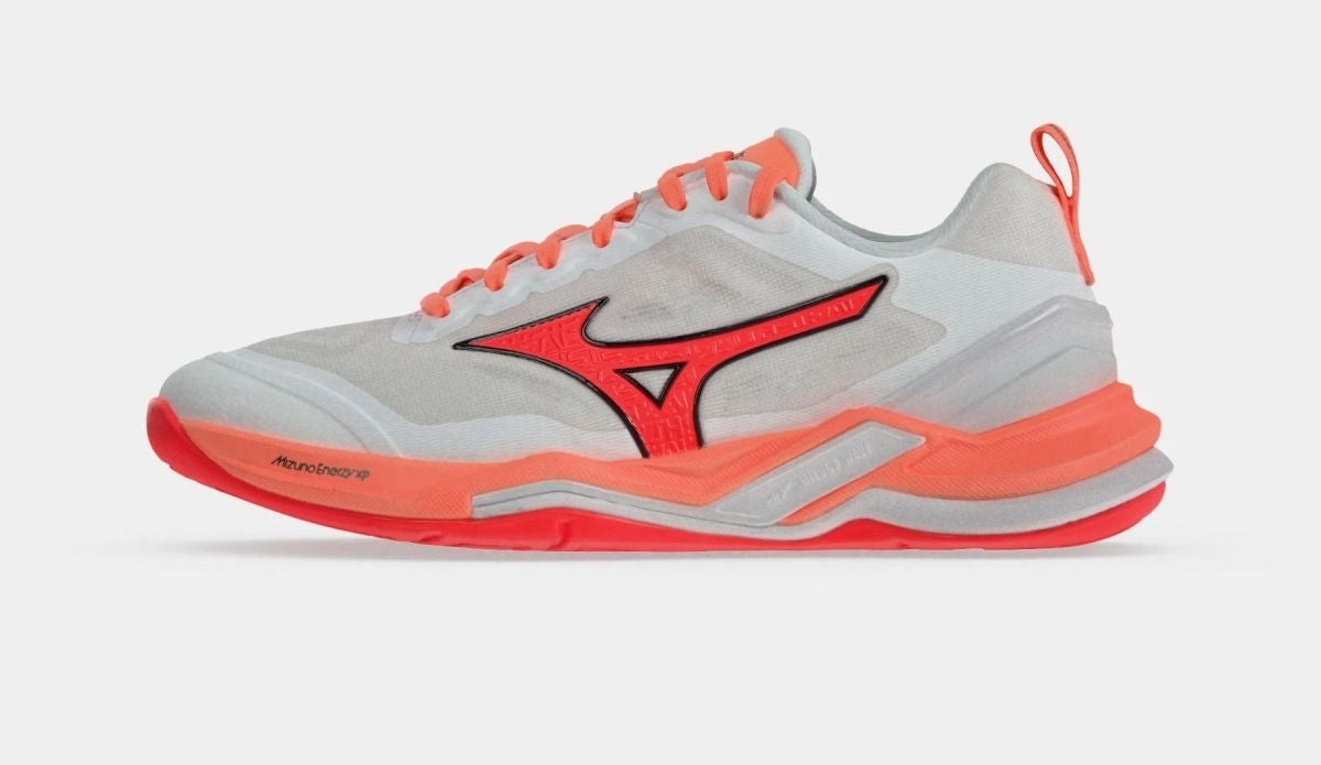 Mizuno WAVE STEALTH ELITE / White/Lava Orange / 36.0/3.5 – obrázek 1