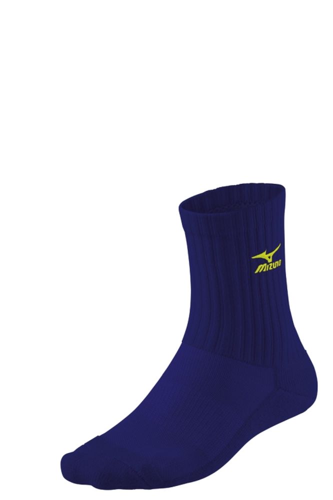 Mizuno Volley Socks Medium ( 1 pack )/Navy/Yellow/S – obrázek 1