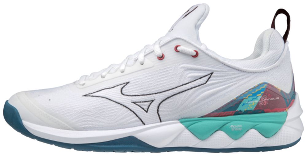 Mizuno WAVE LUMINOUS 2 / White/Black/Moroccan Blue / 50.0/14.0 – obrázek 1