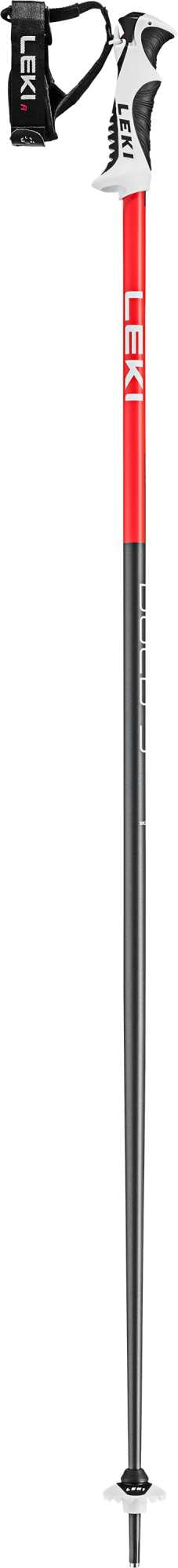 Leki Bold S, dark anthracite-bright red-white, 110 cm – obrázek 1