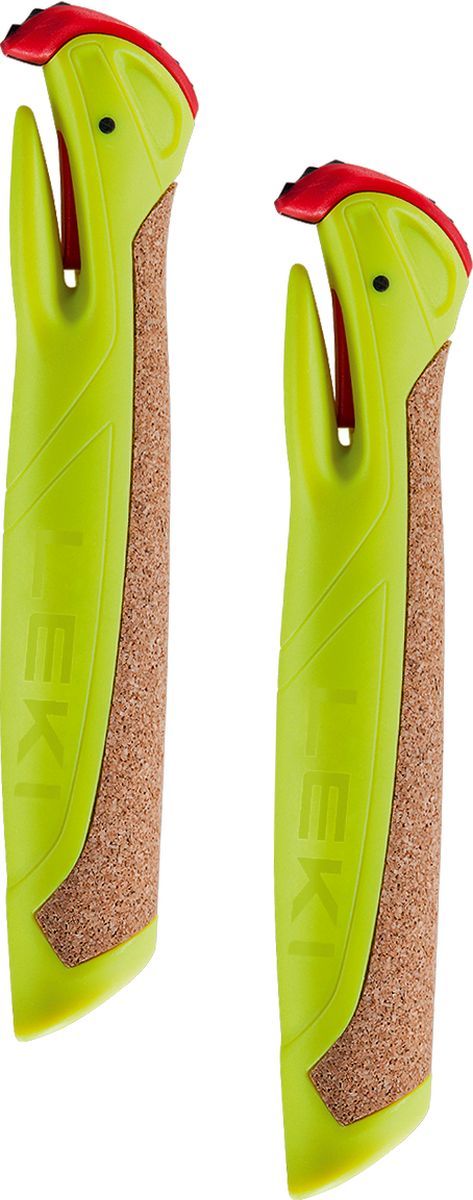 Leki Nordic Shark 2.0 1-K grip 16mm, brown-neonyellow, mounted without strap – obrázek 1