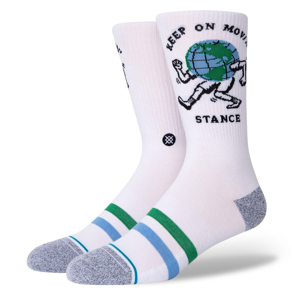 Stance KEEP ON MOVIN / WHITE / M – obrázek 1