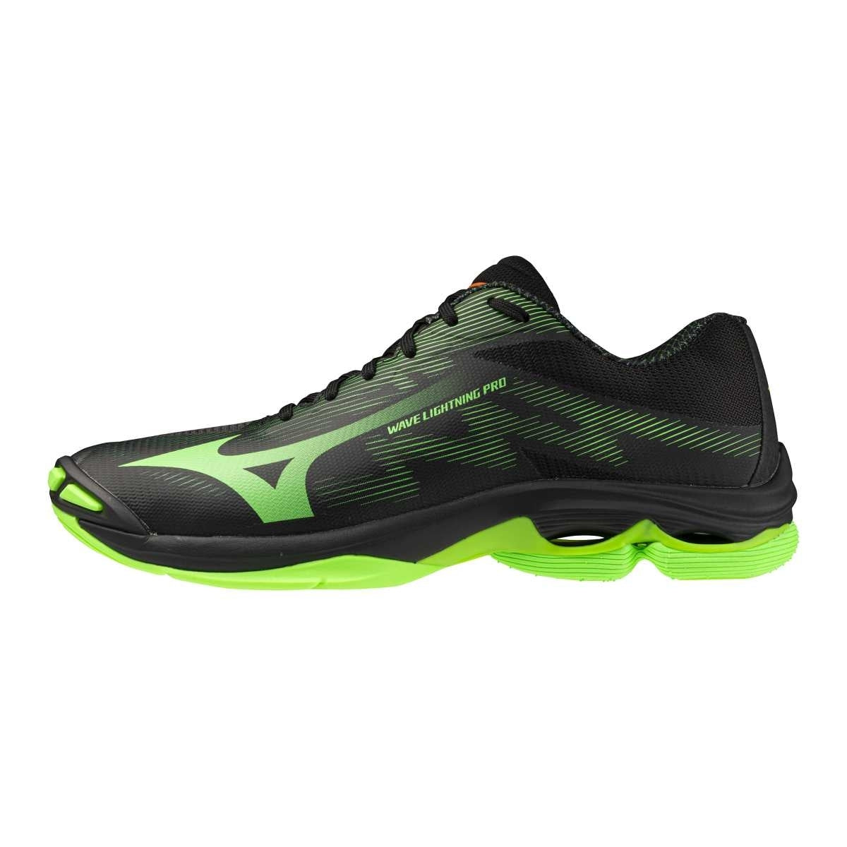 Mizuno WAVE LIGHTNING PRO(U) / Black/Glowing Apple/Mandarin O / 46.5/11.5 – obrázek 1