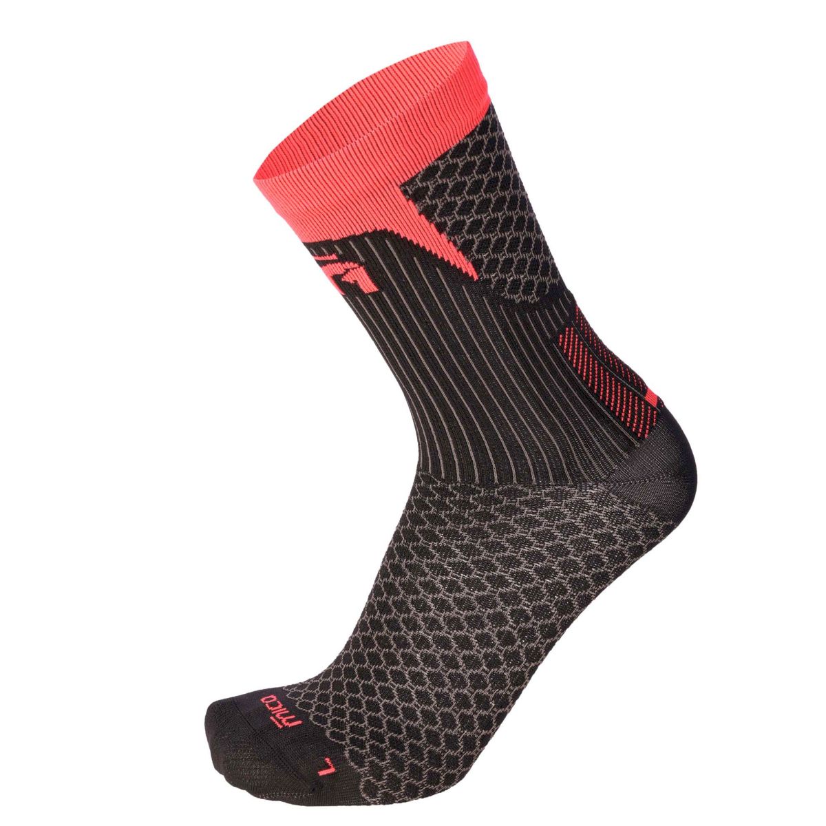 Mico LIGHT WEIGHT M1 TRAIL RUN SOCK, NERO/POP STAR, S – obrázek 1