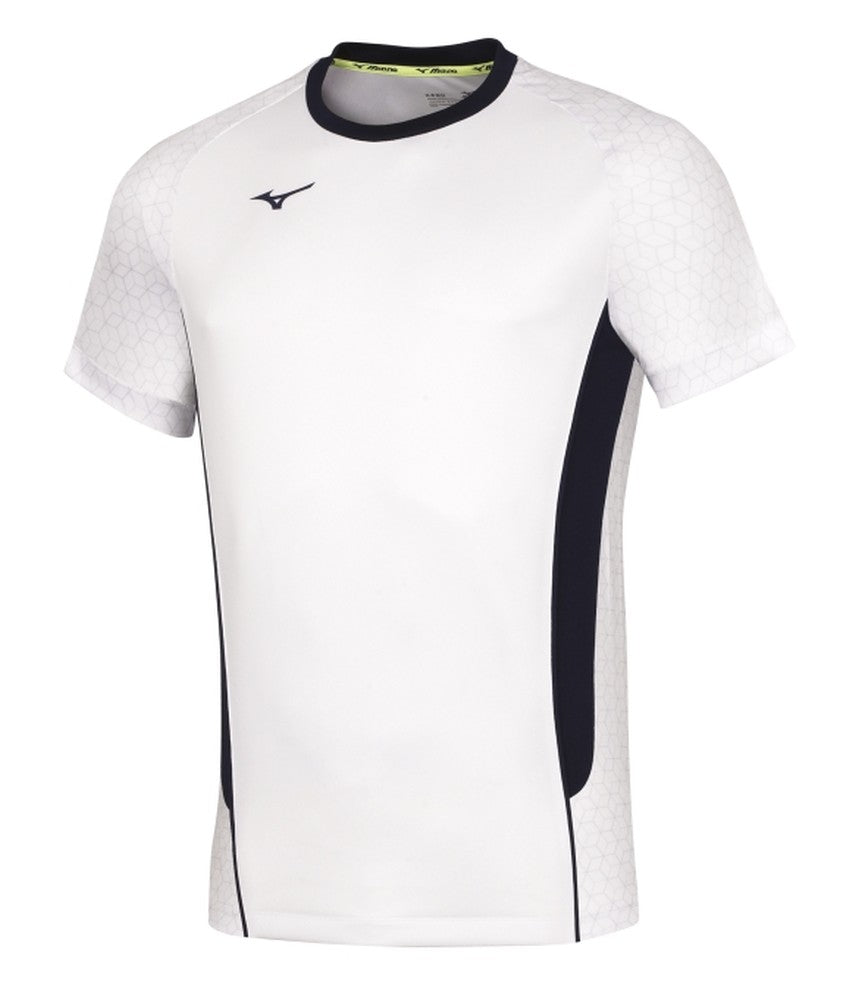 Mizuno Premium High-Kyu Tee/White/Navy/S – obrázek 1