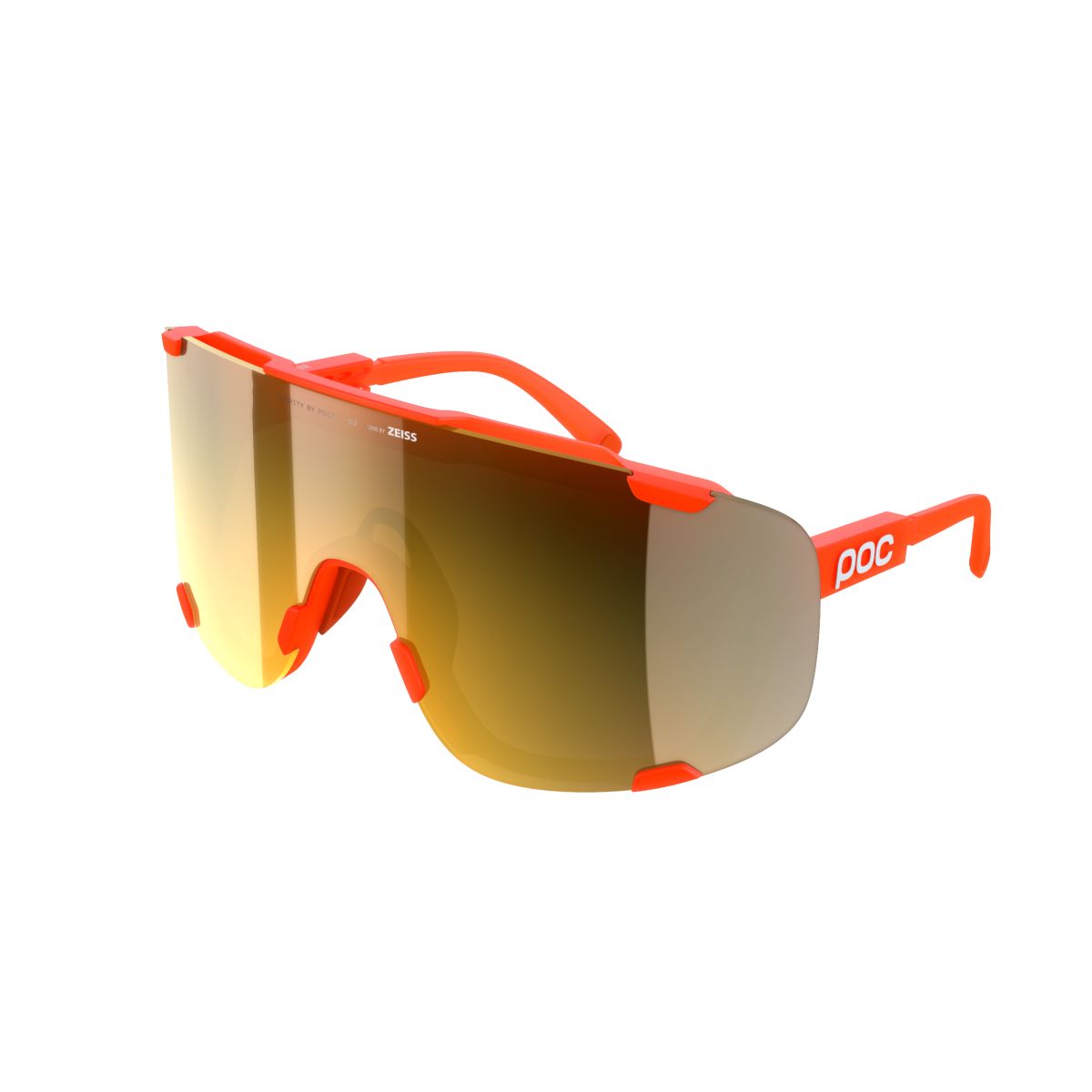 Poc Devour Fluo. Orange Translucent/Clarity Road/Partly Sunny Gold ONE – obrázek 4