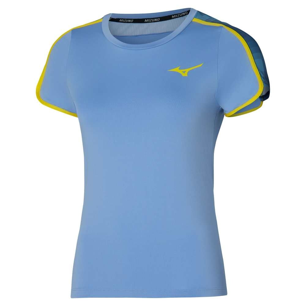Mizuno Frontier Tee (W) / Bel Air Blue / XS – obrázek 1