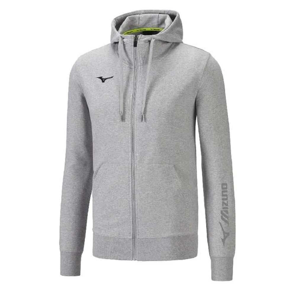 Mizuno JR Sweat FZ Hoodie(C)/Heather Grey/116 – obrázek 1