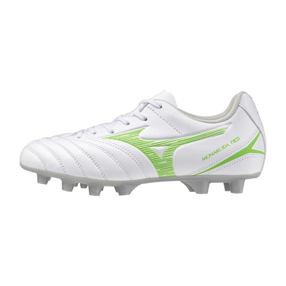 Mizuno MONARCIDA NEO III SELECT Jr(C) / White/Neon Green / 32.5/1.0 – obrázek 1