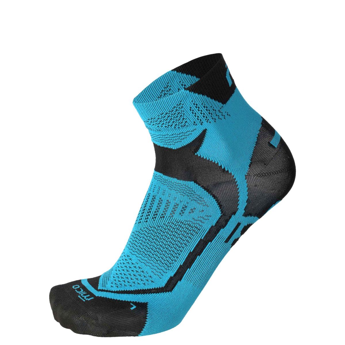 Mico X-LIGHT X-PERFORMANCE RUN ANKLE SOCKS, TURCHESE/NERO, S – obrázek 1