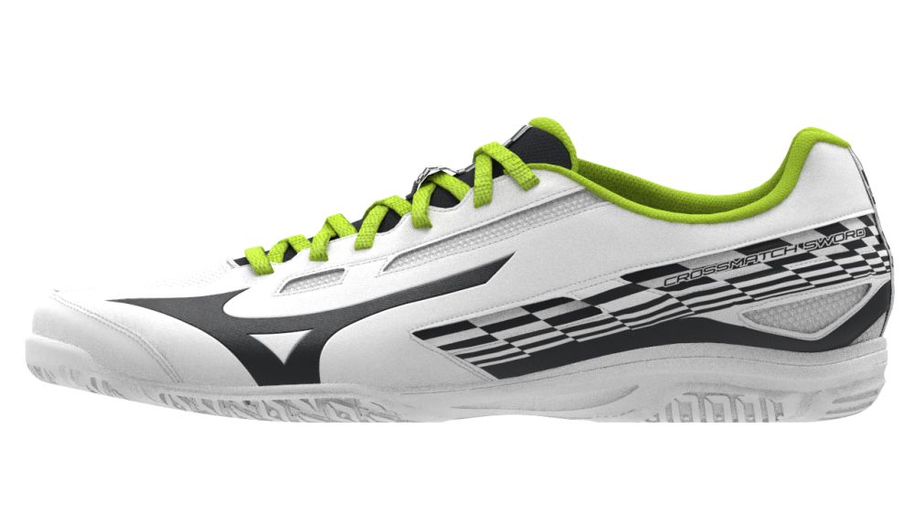 Mizuno CROSSMATCH SWORD / White/Vulcan/AcidLime / 36.5/4.0 – obrázek 1