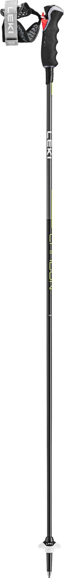 Leki Carbon 12  3D, black-dark anthracite-neonyellow, 110 cm – obrázek 1