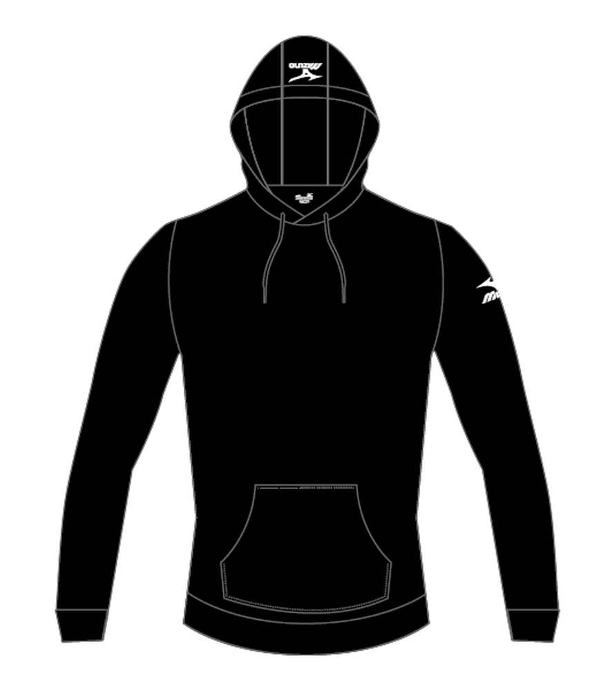 Mizuno Jr Takeshi Hoodie(C) /  Black / Y8 – obrázek 1