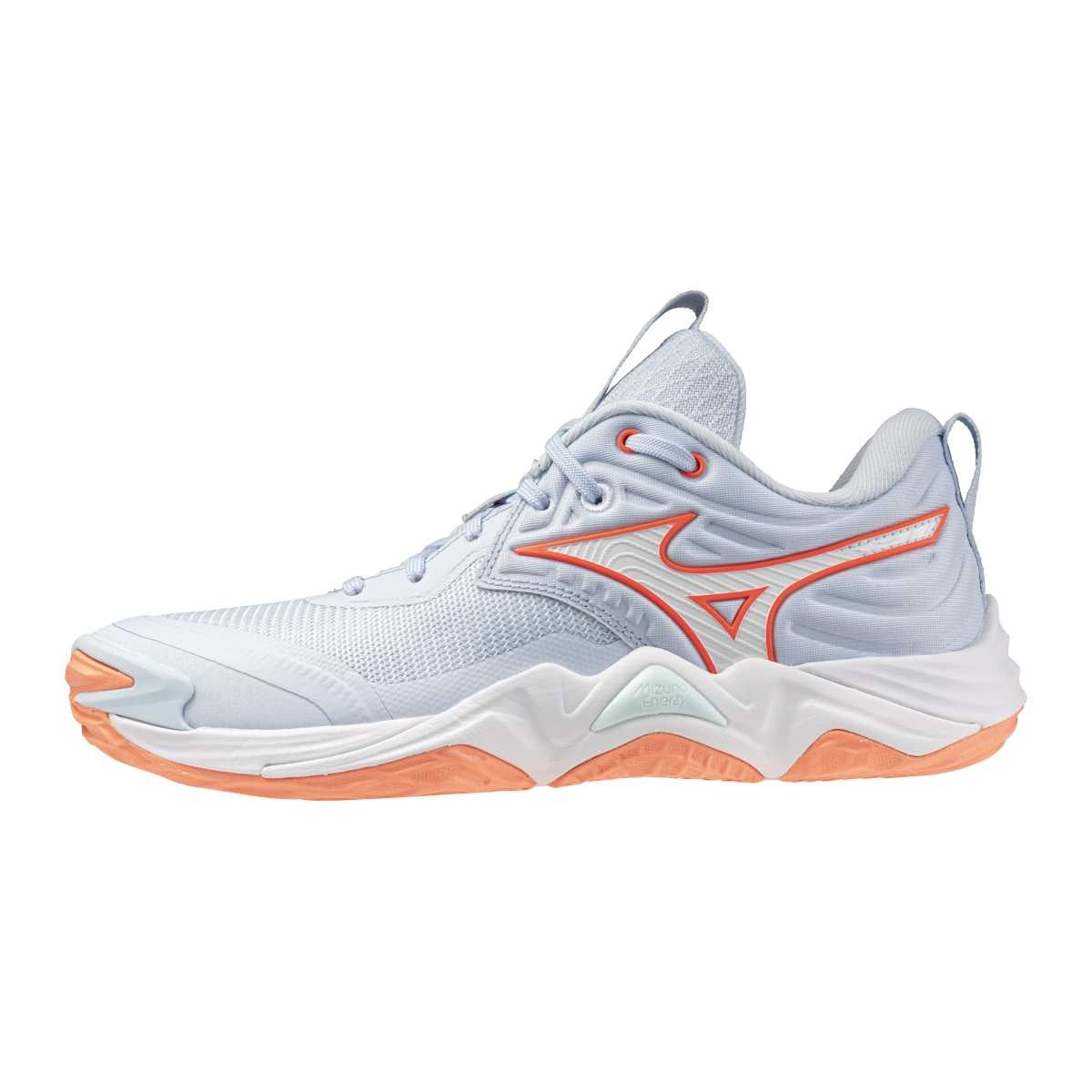 Mizuno WAVE MOMENTUM ELITE / Blue Finch/White/Lava Orange / 39.0/6.0 – obrázek 1