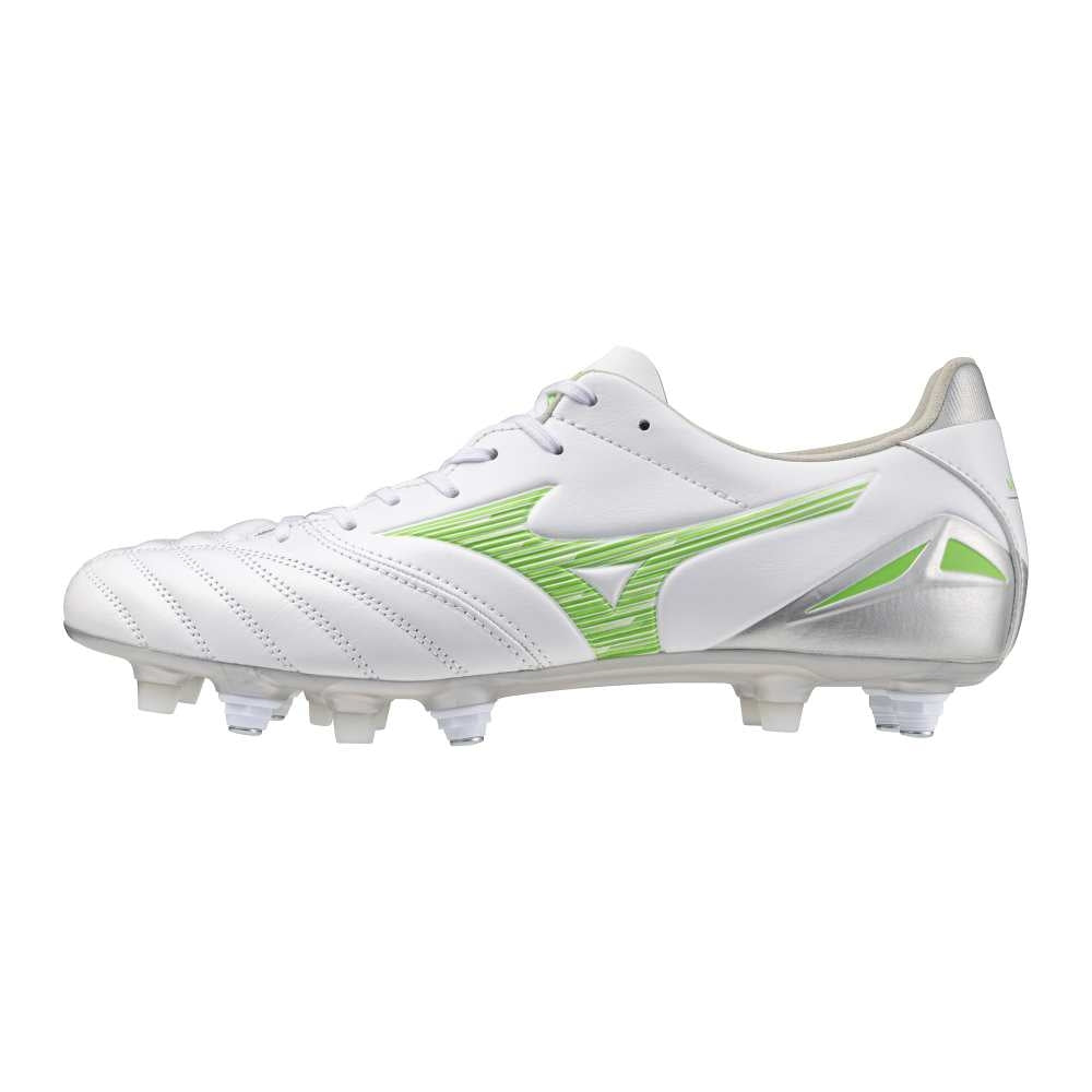 Mizuno MORELIA NEO IV PRO MIX(U) / White/Neon Green/Cool Gray 3C / 40.5/7.0 – obrázek 1