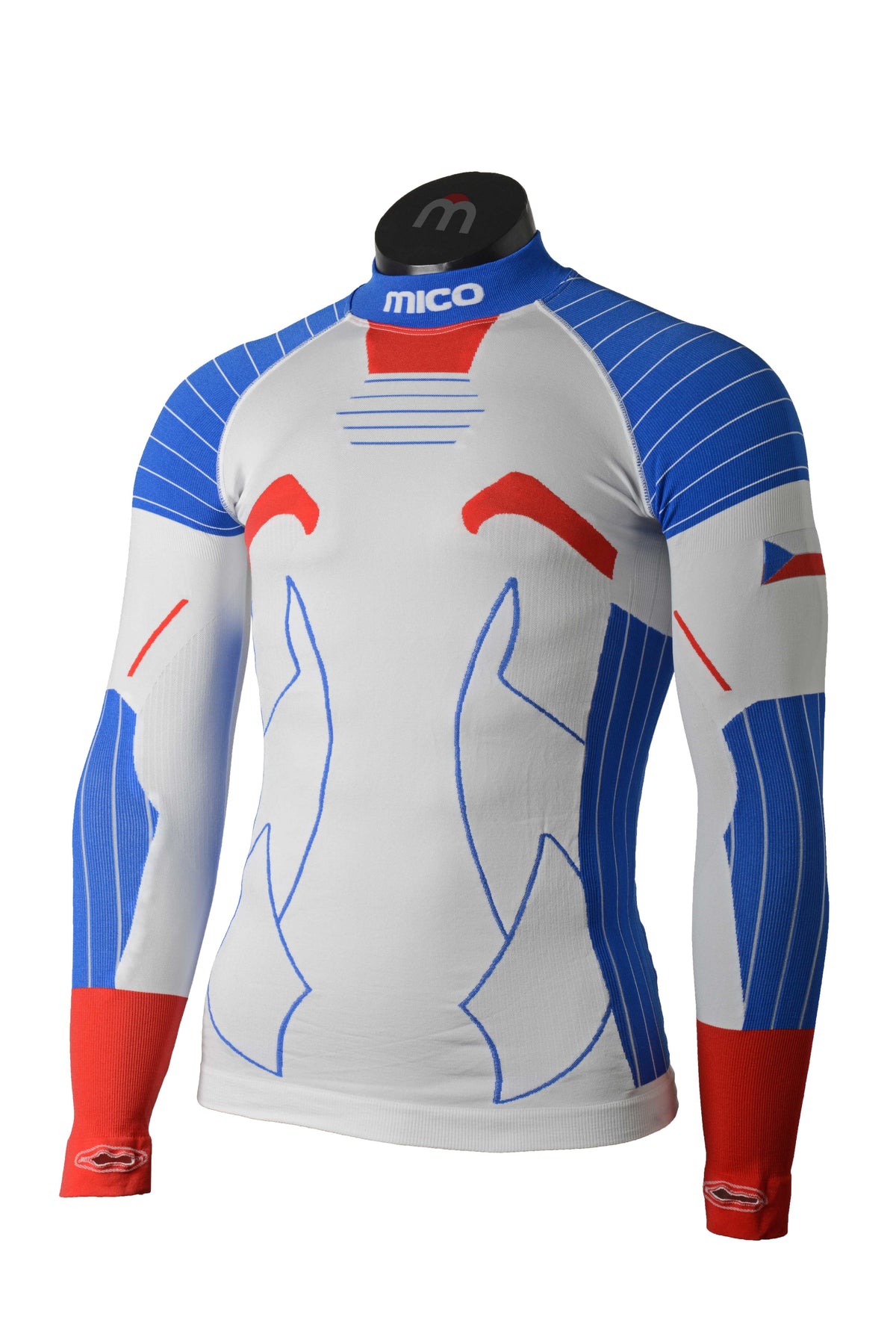 Mico MAN L/SLVS H/NECK SHIRT OFFICIAL CZE, BIANCO, I – obrázek 1