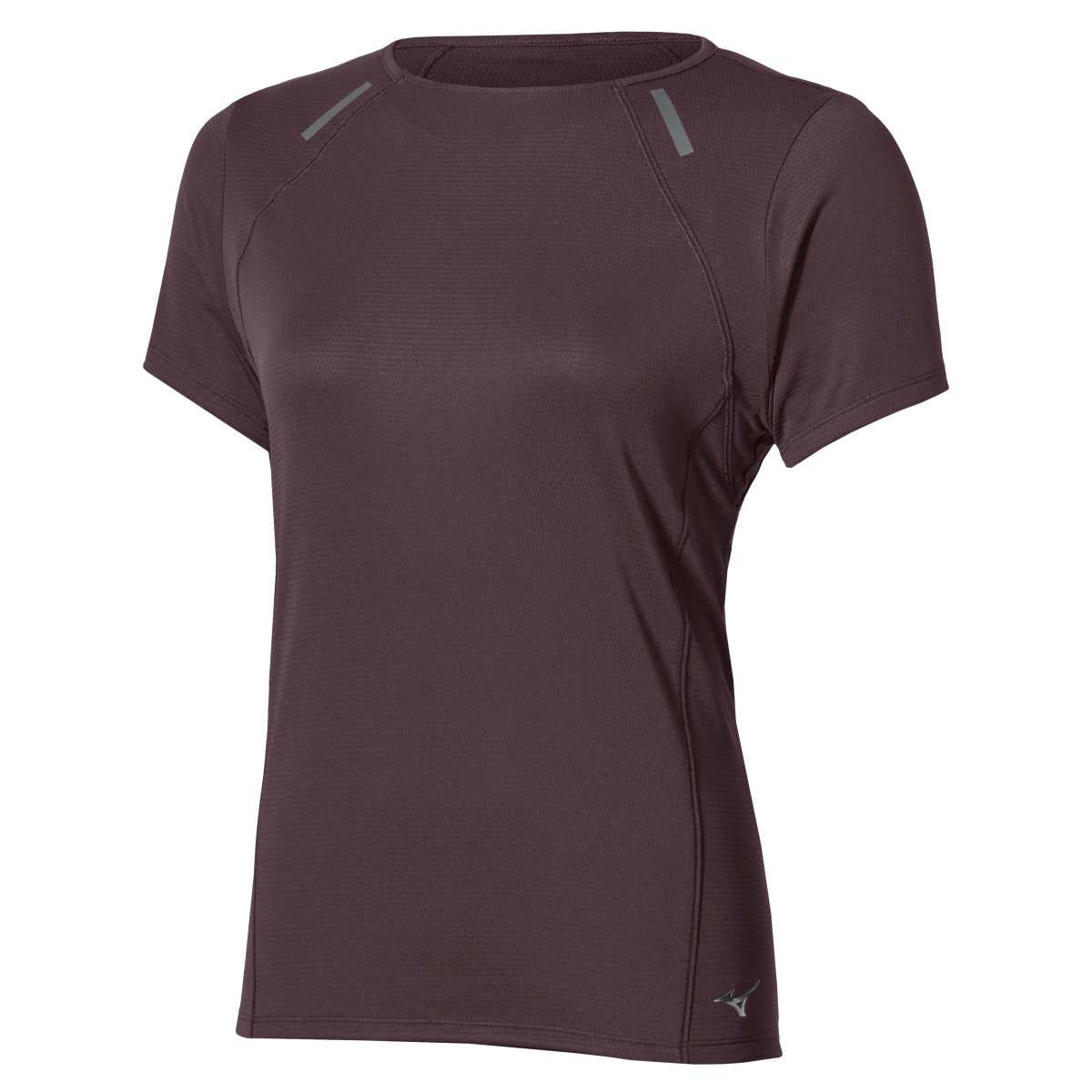 Mizuno Active DryAeroFlow Short Sleeve Tee / Raisin / L – obrázek 1