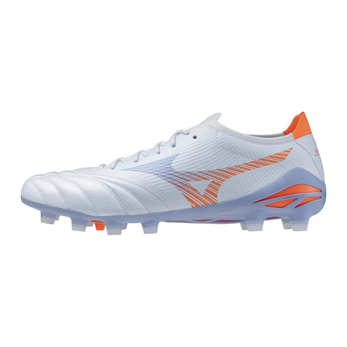 Mizuno MORELIA NEO V ? PRO FG / Blue Finch/Cornflower Blue/Lava Orange / 38.5/5.5 – obrázek 1