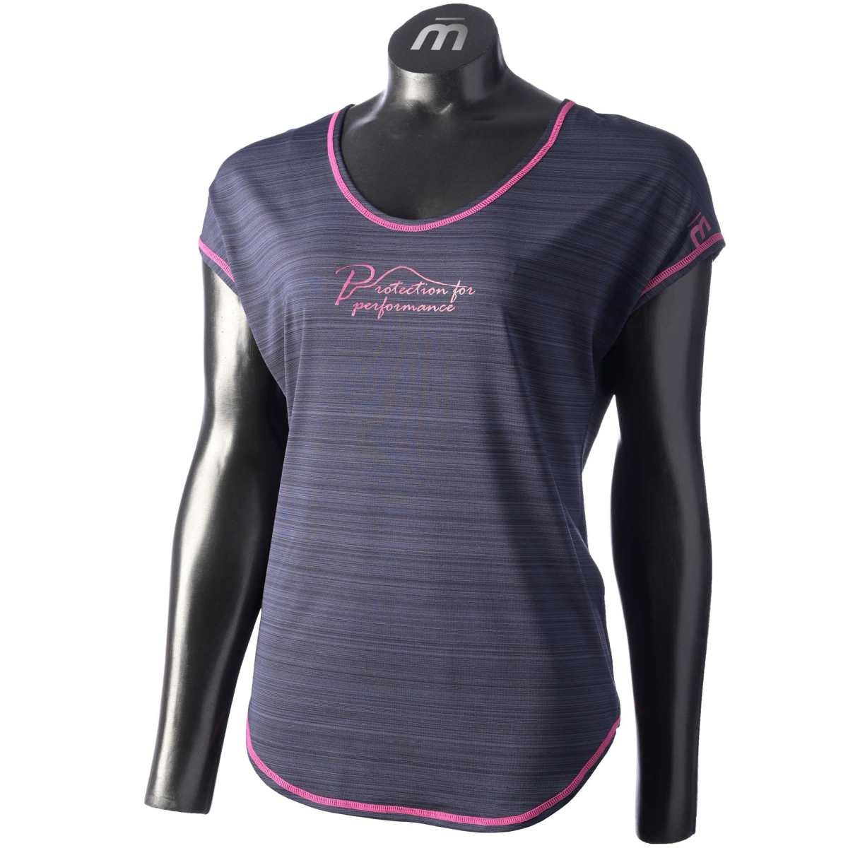 Mico WOMAN HALF SLEEVES R/NECK OUTDOOR SHIRT, DEEP BLUE, L – obrázek 1