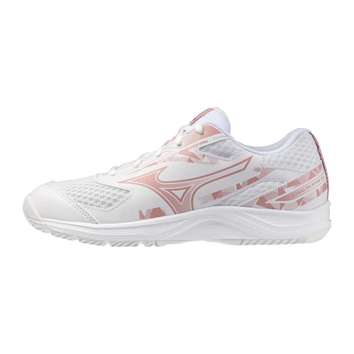 Mizuno STEALTH STAR 3 Jr.(C) / White/Rose Elegance/Lava Falls / 40.5/7.0 – obrázek 1
