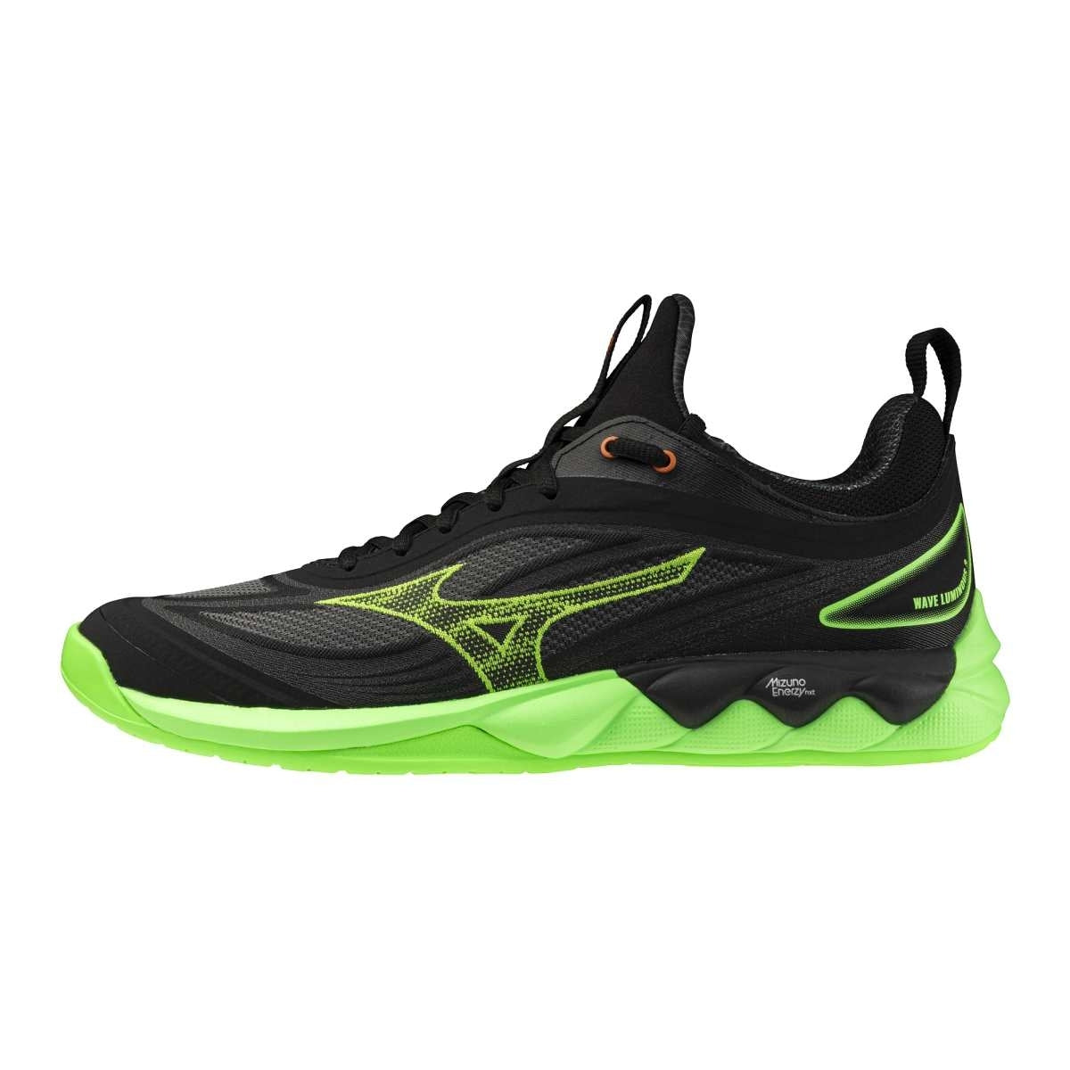 Mizuno WAVE LUMINOUS 3(U) / Black/Glowing Apple/Mandarin O / 44.5/10.0 – obrázek 1