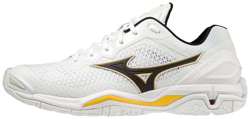 Mizuno WAVE STEALTH V / White  / Black / Lemon Chrome  / 50.0/14.0 – obrázek 1
