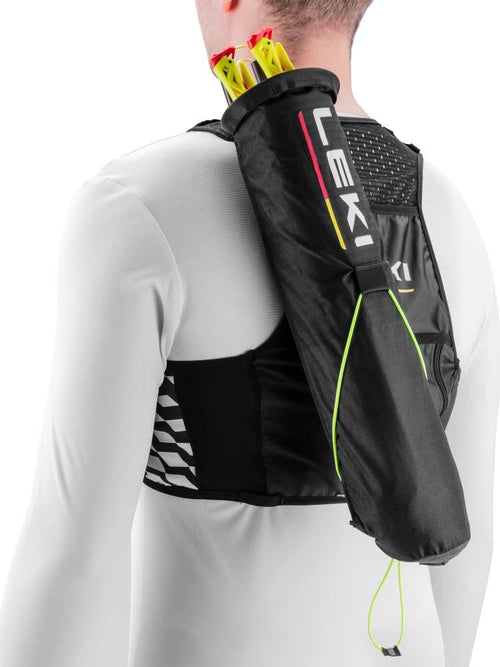 Leki Trail Running Quiver Vest , black-white-bright red, SM – obrázek 1