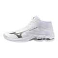 Mizuno WAVE LIGHTNING PRO MID / White/Black/Ultimate Gray / 37.0/4.5 – obrázek 1