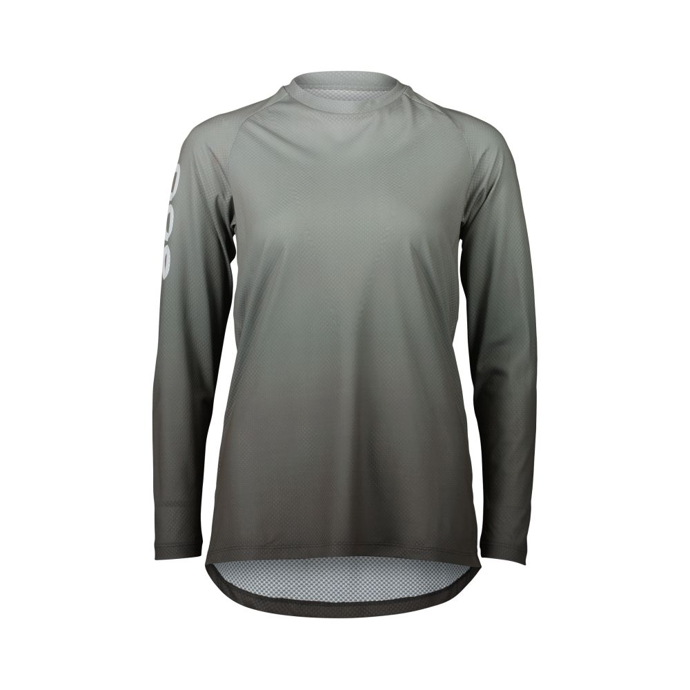 Poc W's Essential MTB Lite LS Jersey Gradient Sylvanite Grey XLG – obrázek 1