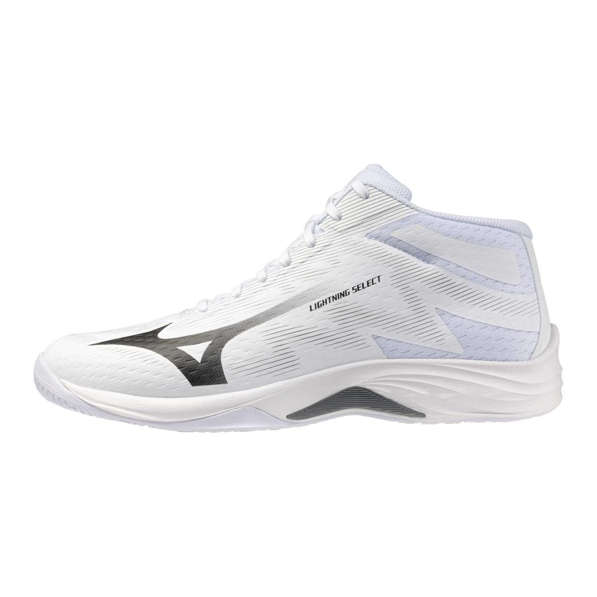 Mizuno LIGHTNING SELECT MID / White/Black/Ultimate Gray / 40.5/7.0 – obrázek 1