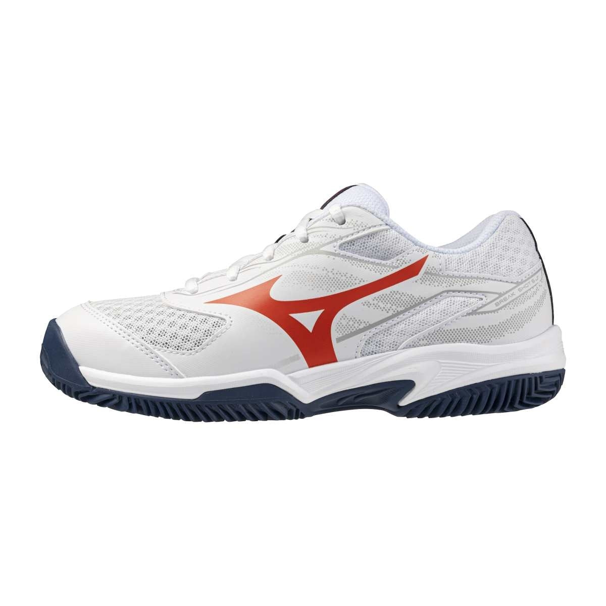 Mizuno BREAK SHOT 5 Jr. CC / White/Orange/Insignia Blue / 34.0/2.0 – obrázek 1