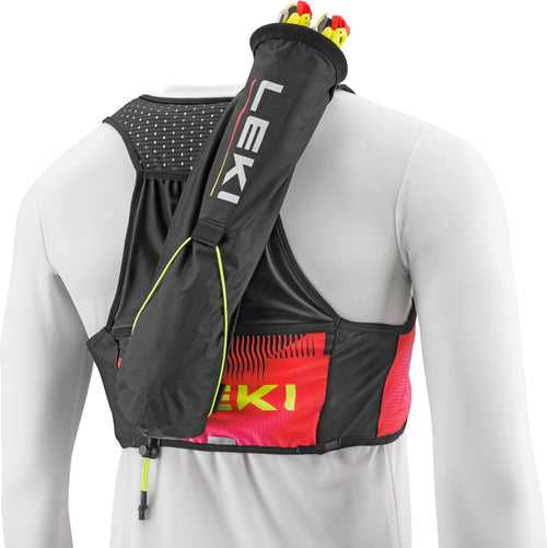 Leki Trail Running Quiver Vest, black-bright red-neonpink, LXL – obrázek 1
