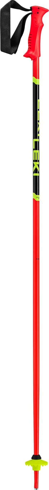 Leki Racing Kids, bright red-black-neonyellow, 80 cm – obrázek 1