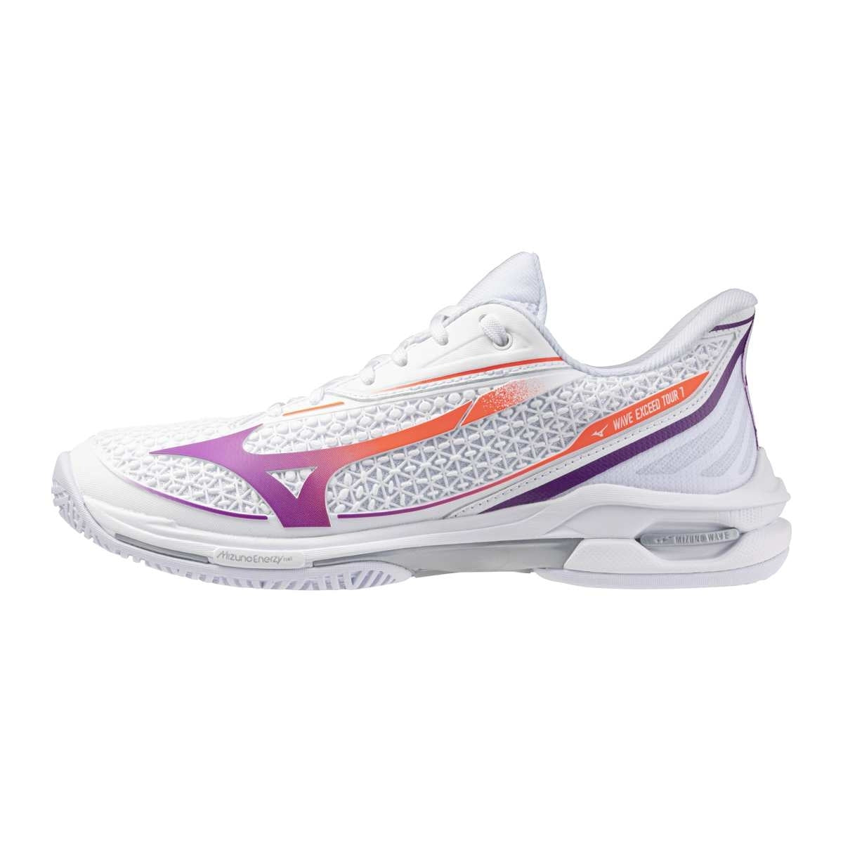 Mizuno WAVE EXCEED TOUR 7 AC / White/Dahlia/Lava Orange / 36.5/4.0 – obrázek 1