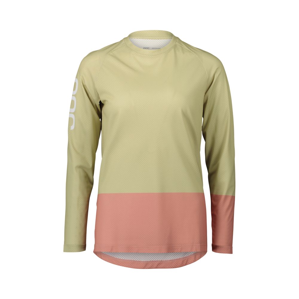 Poc W's MTB Pure LS Jersey Prehnite Green/Rock Salt XSM – obrázek 1