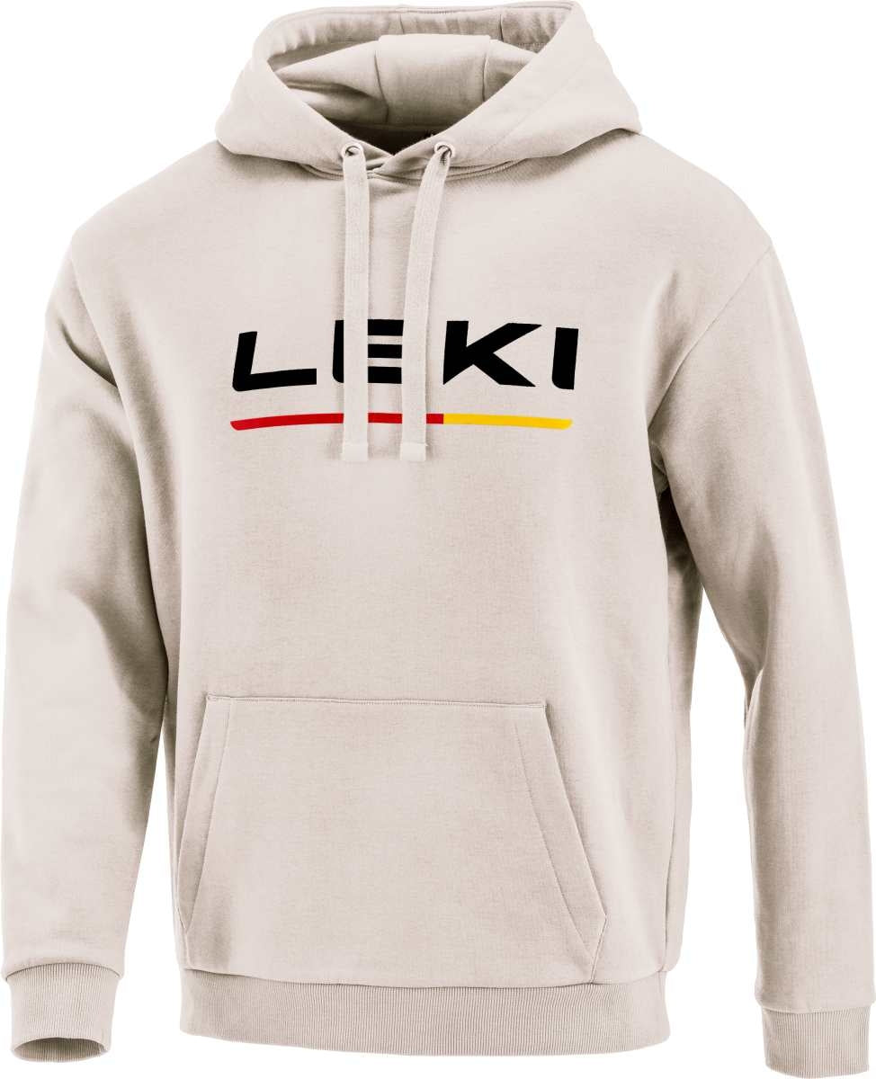 Leki Logo Hoodie, beige, XL – obrázek 1