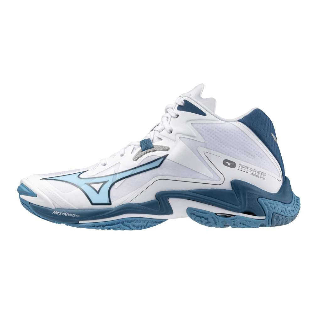 Mizuno WAVE LIGHTNING Z8 MID / White/Sailor Blue/Silver / 50.0/14.0 – obrázek 1