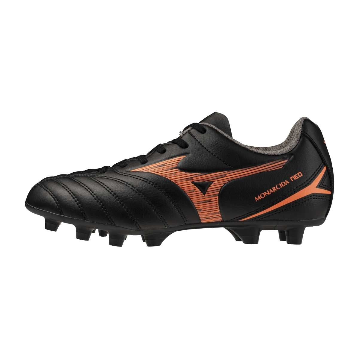 Mizuno MONARCIDA NEO III SELECT Jr FG / Black/Lava Orange / 32.5/1.0 – obrázek 1