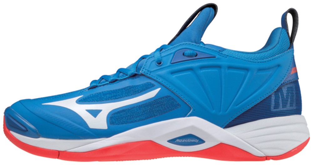 Mizuno WAVE MOMENTUM 2 / FRENCH BLUE / WHITE / IGNITION RED / 50.0/14.0 – obrázek 1