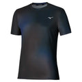 Mizuno Core Graphic Short Sleeve Tee / Black / Blue / L – obrázek 1