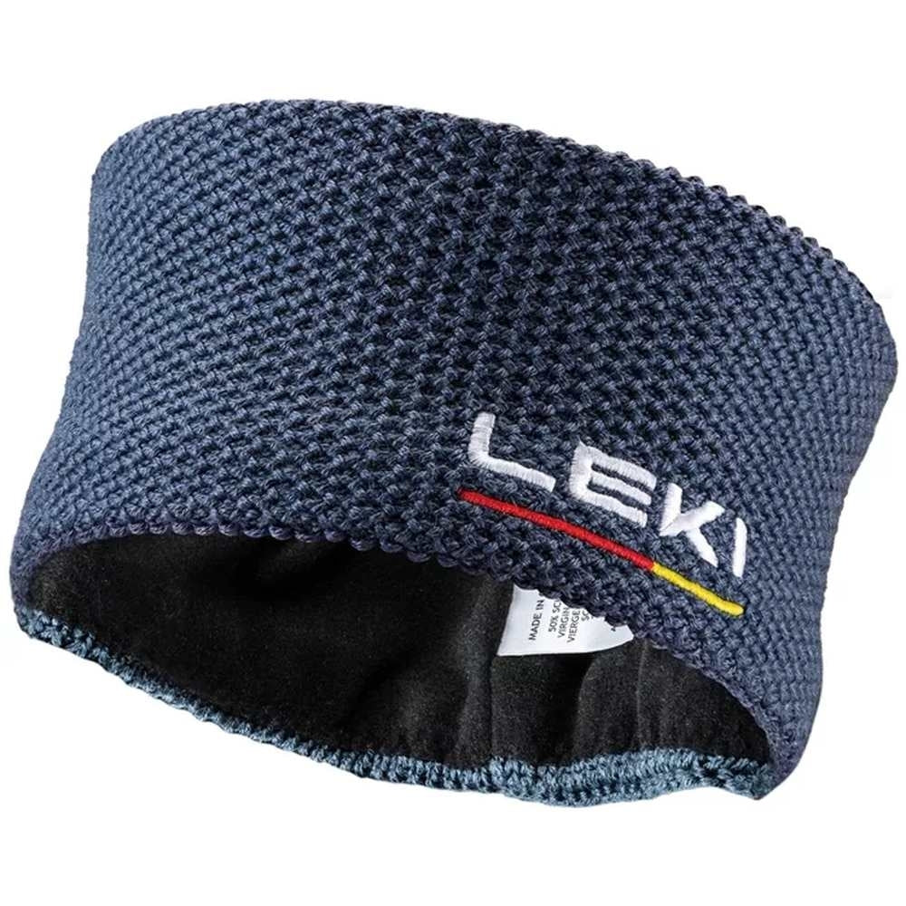 Leki Wool Headband, dark denim-white-poppy red, One size (10pcs/box) – obrázek 1