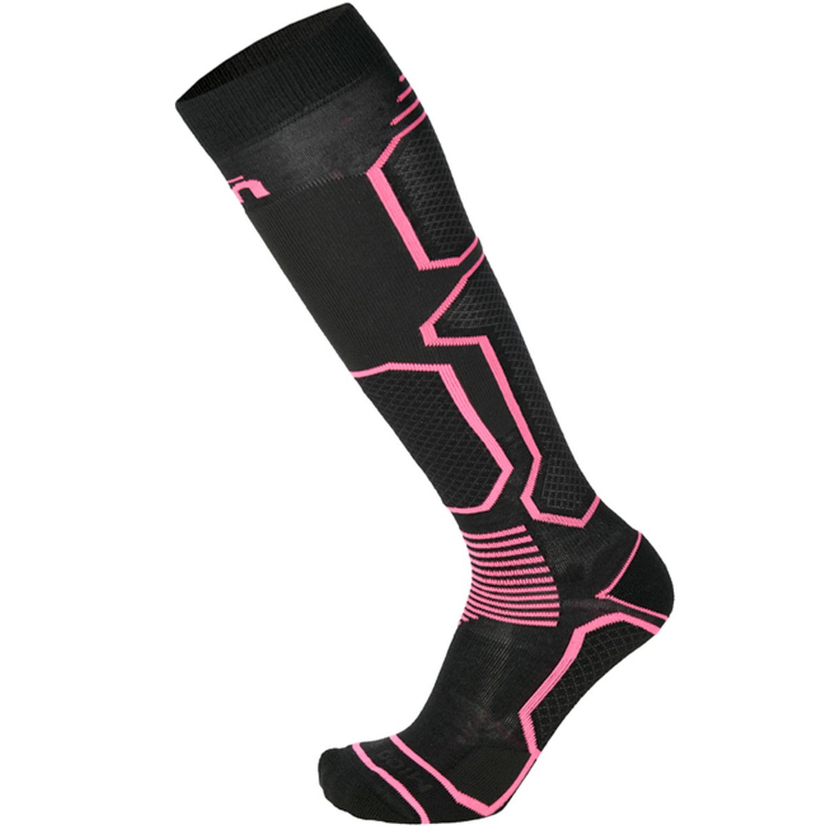 Mico CALZA SKI PERFORMANCE, NERO FUCSIA FLUO, XL – obrázek 1