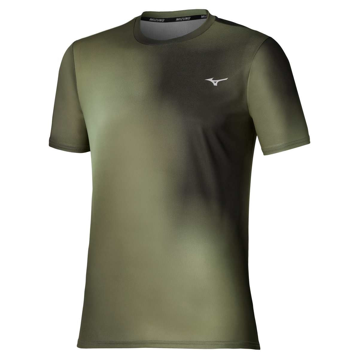 Mizuno Core Graphic Short Sleeve Tee / Forest Night / Martini Olive / L – obrázek 1