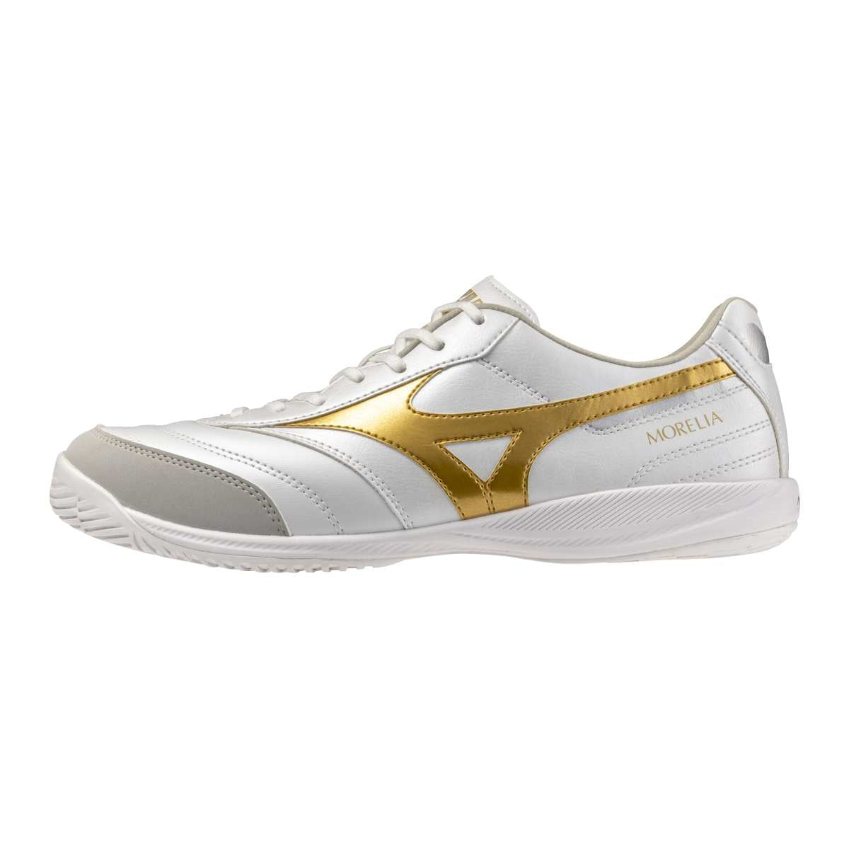 Mizuno MORELIA SALA PRO IN(U) / White/Football Gold/Galaxy Sil / 39.0/6.0 – obrázek 1