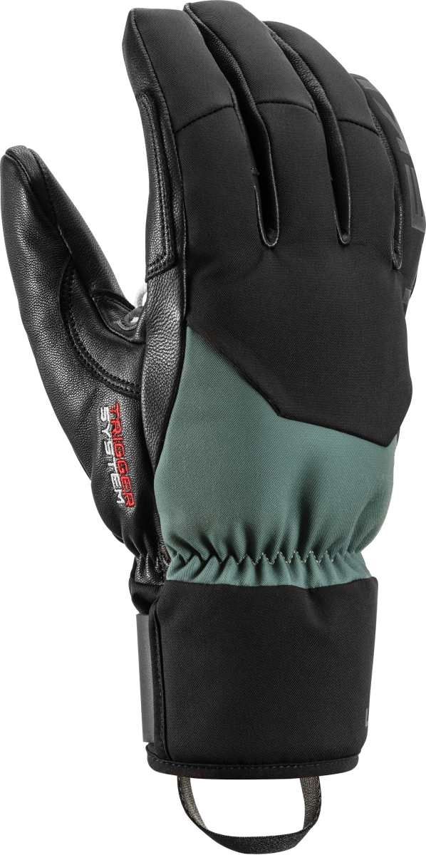 Leki Hevon Thermo 3D, black-dusty green, 8.5 – obrázek 1