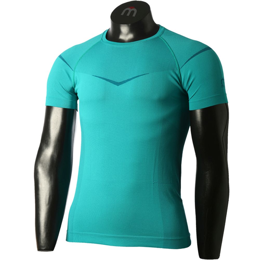 Mico MAN HALF SLEEVES R/NECK SHIRT BREEZE, SMERALDO, II – obrázek 1