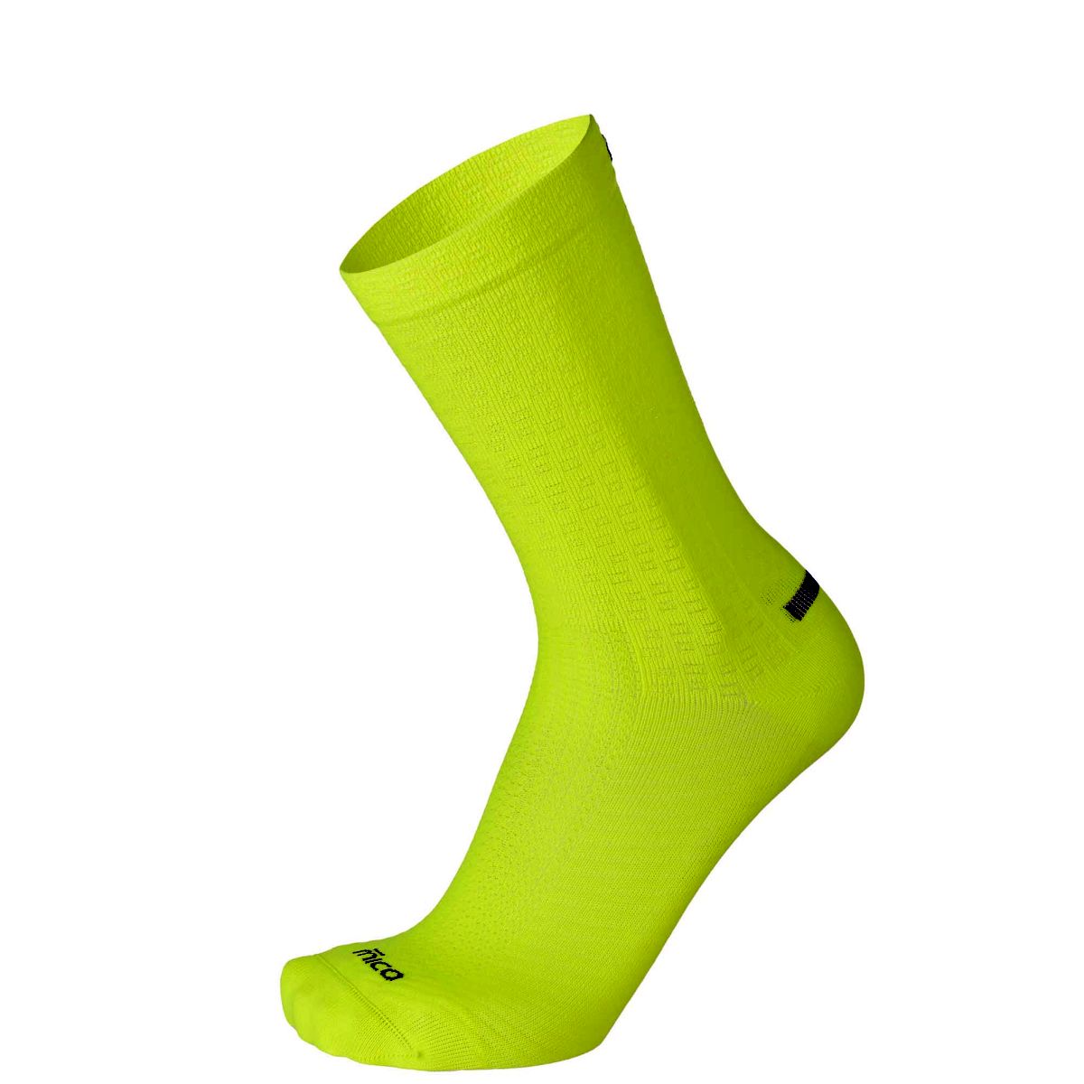 Mico LIGHT W. EXTRA DRY BIKE CREW SOCK, GIALLO FLUO, M – obrázek 1