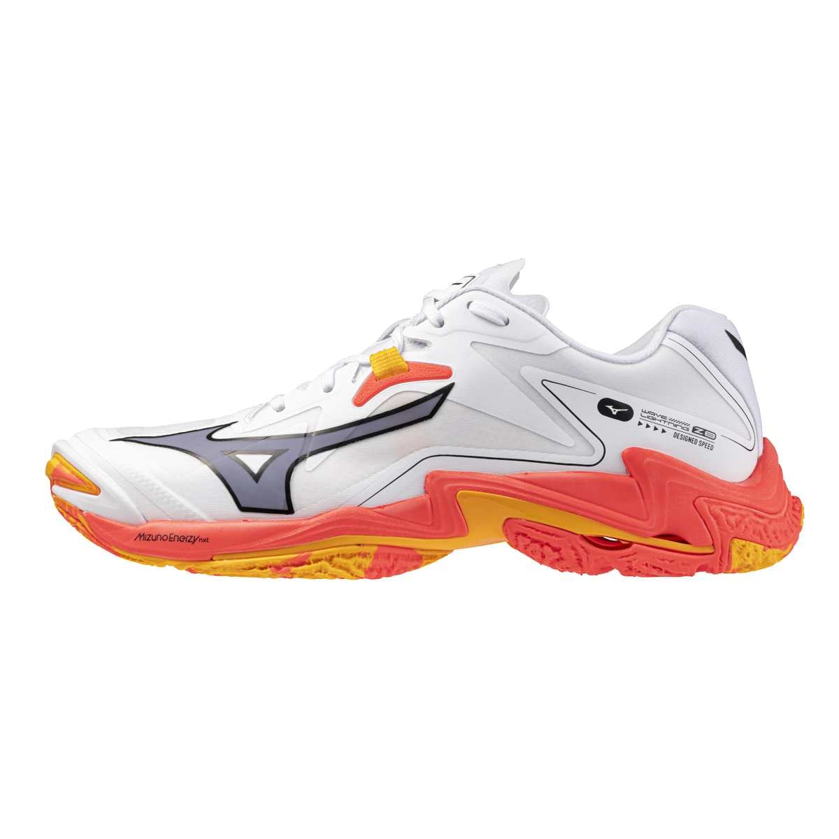 Mizuno WAVE LIGHTNING Z8(U) / White/Fiery Coral 2/Citrus / 50.0/14.0 – obrázek 1